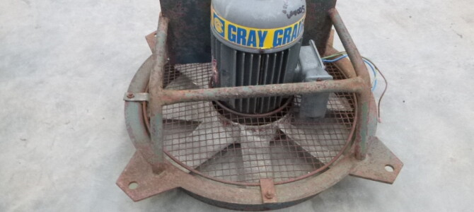 Gray Grain Axial Fan